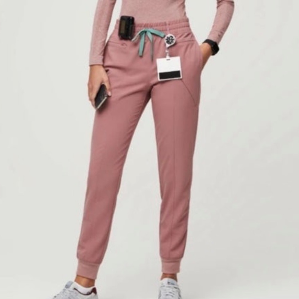 Figs Mineral Mauve Grenelle High Waisted Jogger Scrubs